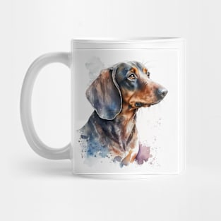 Dachshund Watercolour Style Painting Mug